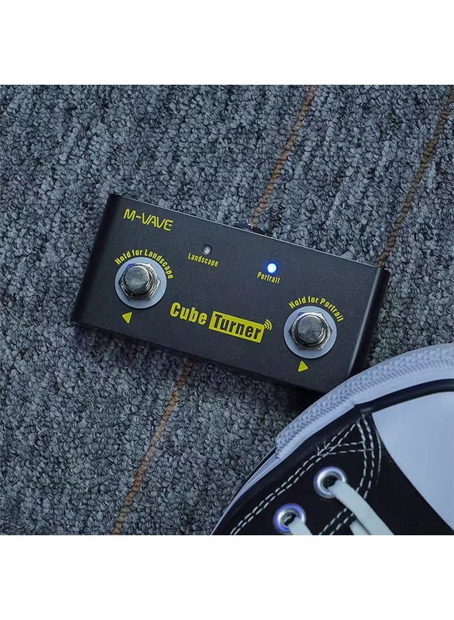 ام- فيفي جهاز تحويل الصفحات اللاسلكي M-VAVE Cube Turner Plus يدعم Looper متوافق مع نظامي التشغيل Android وiOS هيكل معدني قابل لإعادة الشحن  - Image 3