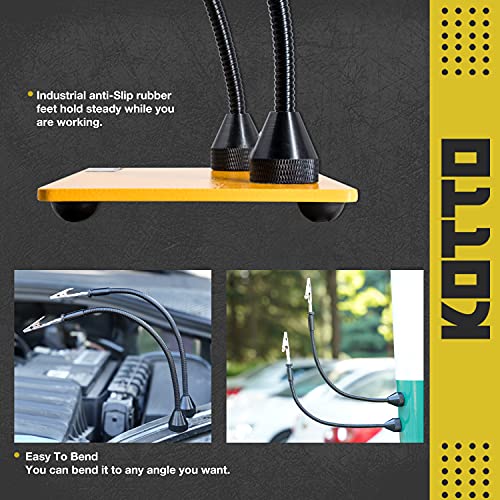Fstop Labs Third Hand Soldering Tool PCB Holder Four Magnetic Based Flexible Metal Arms Helping Hands Crafts Jewelry Hobby Workshop Helping Station Non-Slip Steel Weighted Base - Image 3