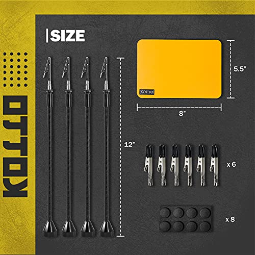 Fstop Labs Third Hand Soldering Tool PCB Holder Four Magnetic Based Flexible Metal Arms Helping Hands Crafts Jewelry Hobby Workshop Helping Station Non-Slip Steel Weighted Base - Image 4