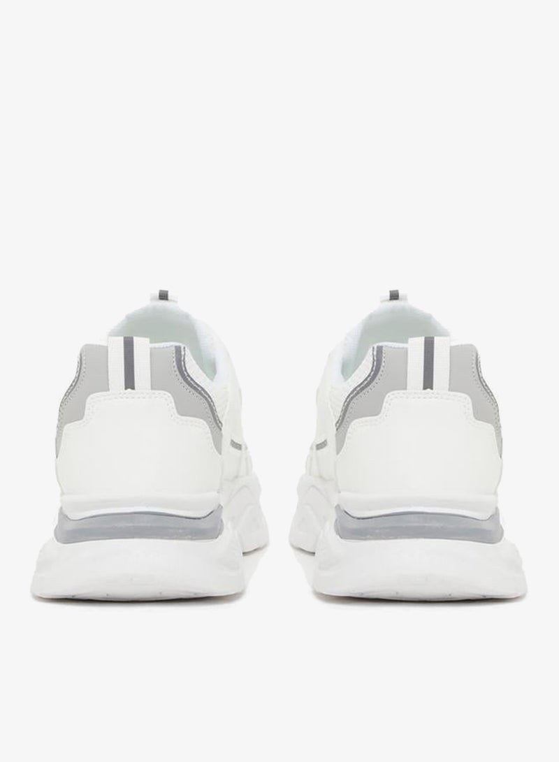 Styli Active Chunky Sole Color Block Lace Up Sneakers - Image 4