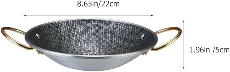 Stainless Steel Double Handle Hot Pot Pan With Anti Scald Handles For Rapid Even Heating - Image 3