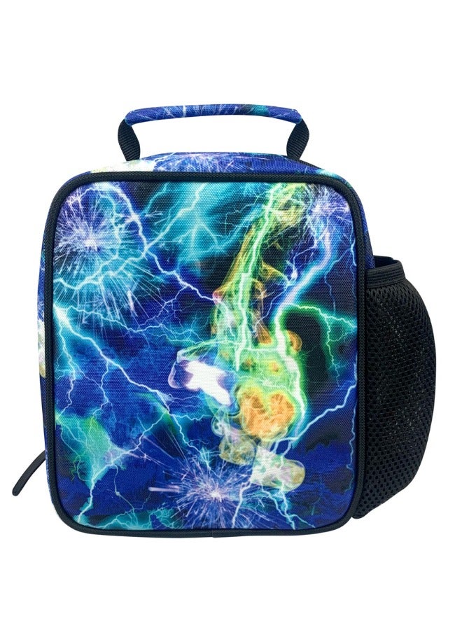 JUST HYPE Insulated Lunch Bag - Multi Lightning Storm - Image 4