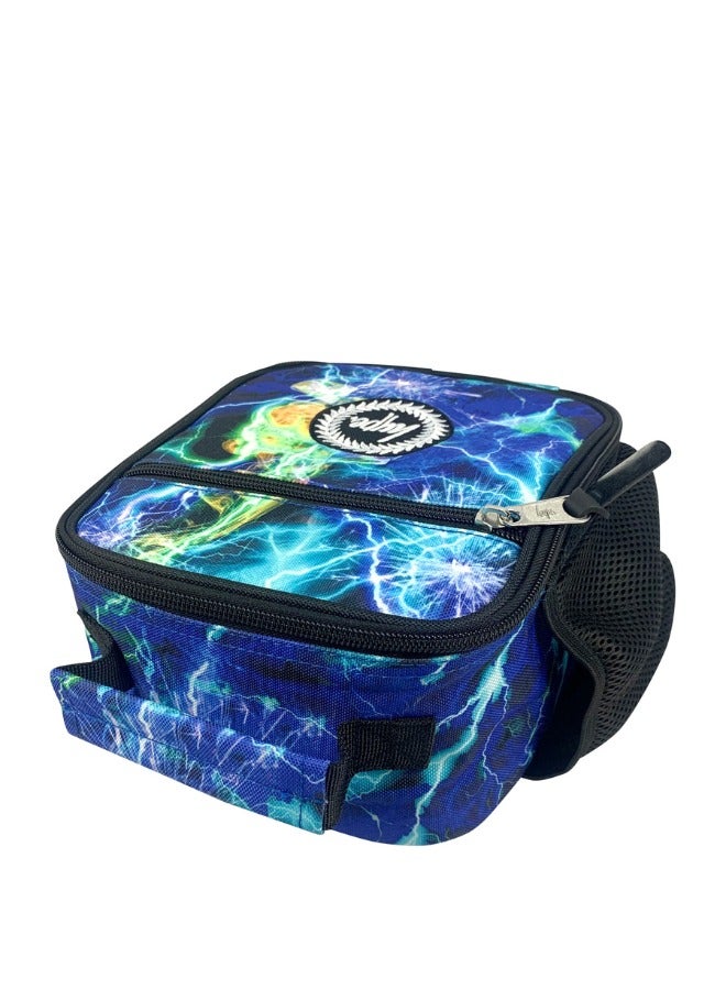 JUST HYPE Insulated Lunch Bag - Multi Lightning Storm - Image 5