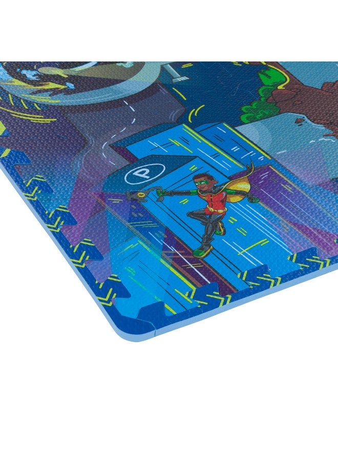 KC Cubs حصيرة ألغاز من فوم إيفا بات ويلز - حصيرة لعب ناعمة وغير سامة للأطفال لوقت البطن، رياض الأطفال والحضانة - 16 بلاطة، 12x12 بوصة، 24 حدود - حصيرة نشاط على شكل طريق للأطفال الصغار - كي سي كابز - Image 5