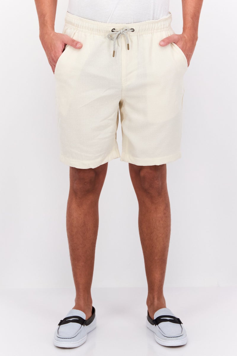 Cabana شورتات أساسية منسوجة للرجال، بيج - Image 1