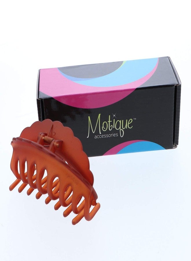 موتيك أكسيسوريز مشبك شعر كبير الحجم مقاس 4 بوصات بلون لؤلؤي للنساء - لون صدأ لؤلؤي - Image 3