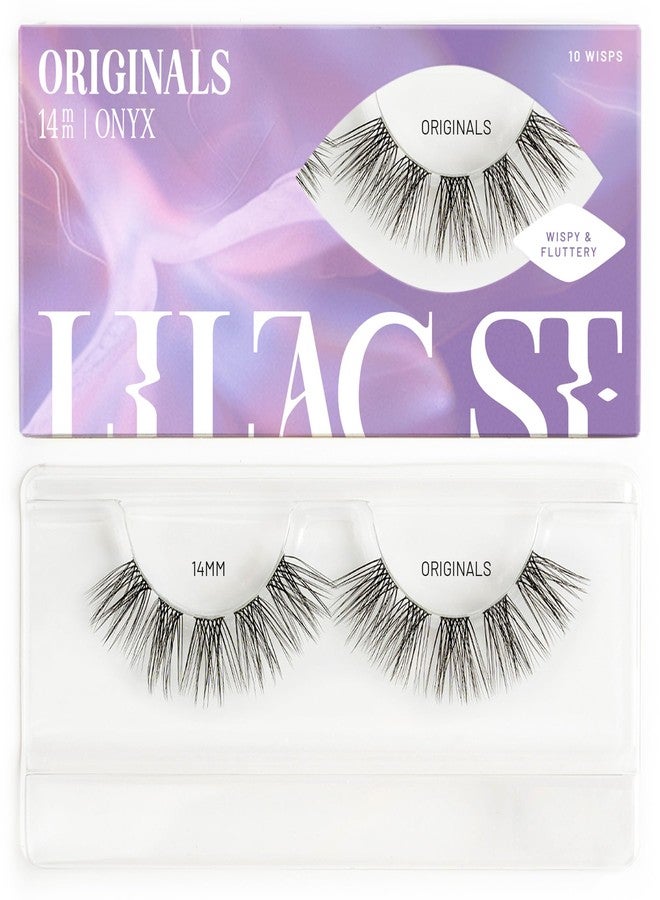 Lilac St. Lilac St - Originals Natural Faux Eyelash Clusters (14mm) - Soft, Natural Look - DIY Lash Extension Wisps - Lightweight & Lifelike - Lasts 10 Days - Cruelty Free, Vegan, Women Founded - 10 Lashes - Image 1