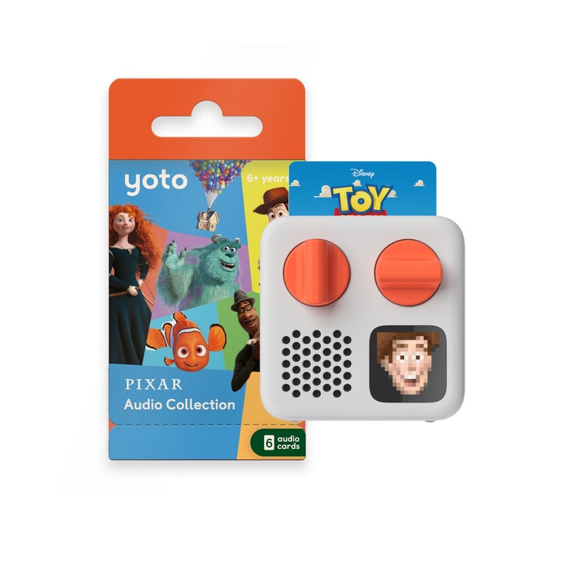 Yoto Mini 2024 Edition Disney Pixar Bundle Kids ScreenFree Bluetooth Audio Player Allin1 Travel Device for Stories Music Podcast Radio White Noise Use as Speaker or with Headphones - Image 2