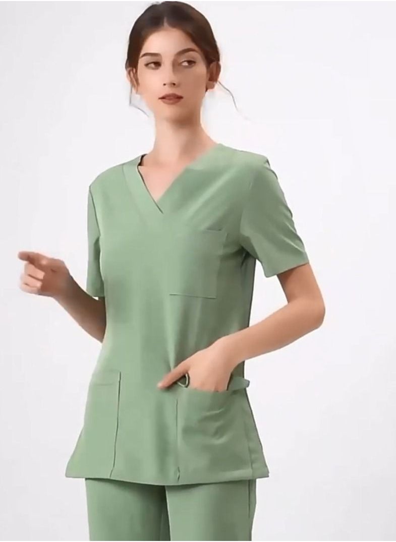 Gasin - Women's Medical Scrubs, Lab Coats, Women's Scrubs, Dentist Uniform, Short Sleeve Scrubbies - Image 1