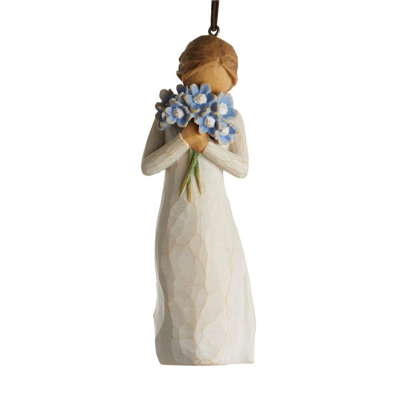 Willow Tree Forget-me-not Ornament  Sculpted Hand-Painted Figure - Image 1