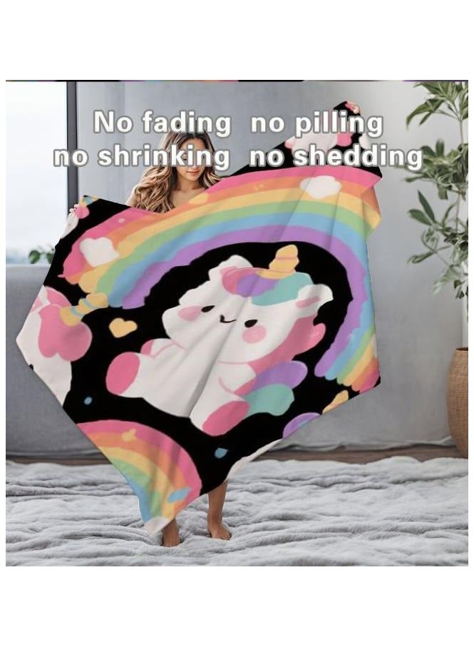 عام بطانية رقيقة من الفانيلا (دافئة ومريحة، ومناسبة للنوم، واستخدام الألعاب، وإزالة الغبار والرمل) 150 سم * 200 سم - 19 - Image 1