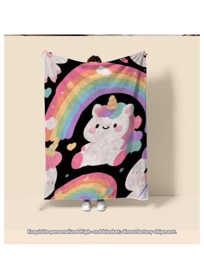 عام بطانية رقيقة من الفانيلا (دافئة ومريحة، ومناسبة للنوم، واستخدام الألعاب، وإزالة الغبار والرمل) 150 سم * 200 سم - 19 - Image 3