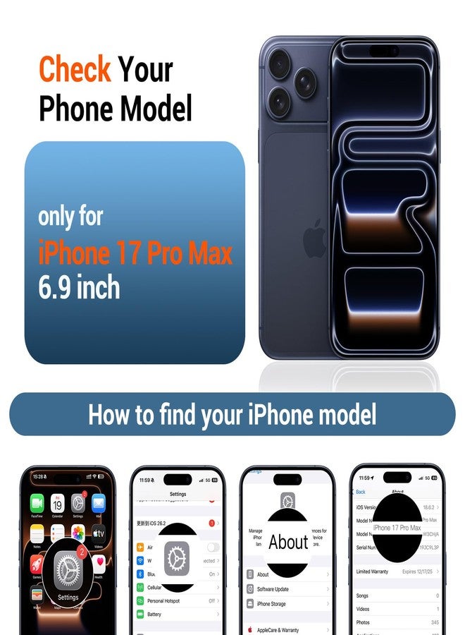 استلق جراب SUPFINE المغناطيسي لهاتف iPhone 17 Pro Max (حامل مدمج غير مرئي) (متوافق مع MagSafe) (حماية من السقوط بمعايير عسكرية) غطاء هاتف شفاف غير لامع مقاوم للصدمات، لون بنفسجي لافندر - Image 2