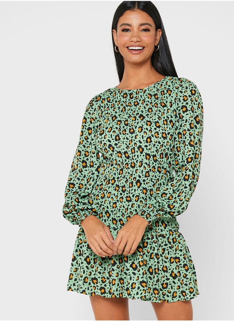 Jacqueline de Yong Leopard Print Dress  - Image 1