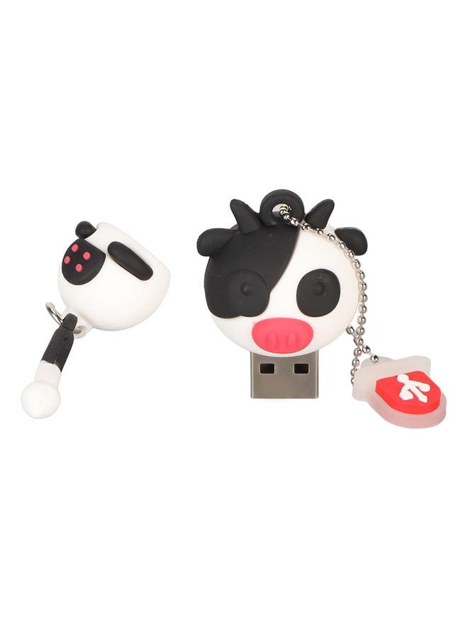 Thoraya Creative cartoon cute animal USB flash drive for mobile phone and computer dual-purpose USB flash drive Little Cow 64GB  - Image 1