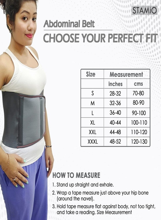 STAMIO Abdominal Support Belt 9" (Medium (32-36) inches) - Image 2