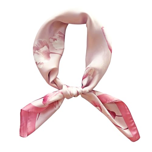 FONYVE Silk Scarfs for Women Lightweight, Fashion Head Scarf, Satin Hair Wrap for Sleeping 27.5 × 27.5 inches - Image 1