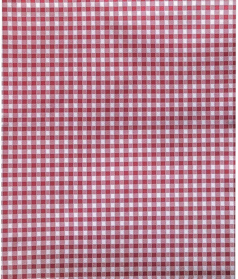 Rectangular Table Cloth - Made in Holland - 140x180 cm - Red and White Checkered