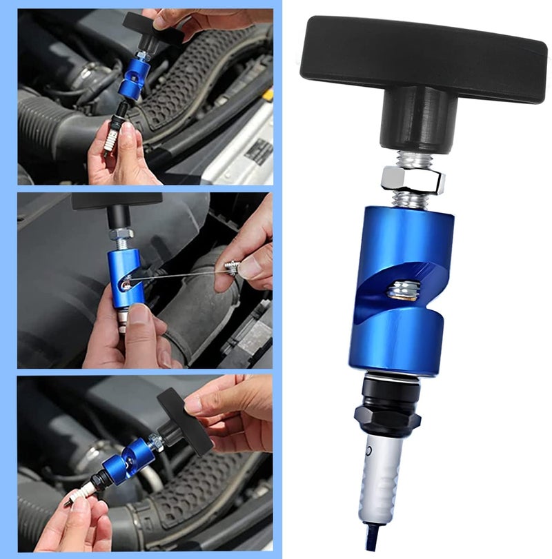 ZKTOOL 2PC Lift Support Clamp with Brass Core Protection - 2-in-1 Hood Strut Clamp and Spark Plug Caliper Tool - Image 5