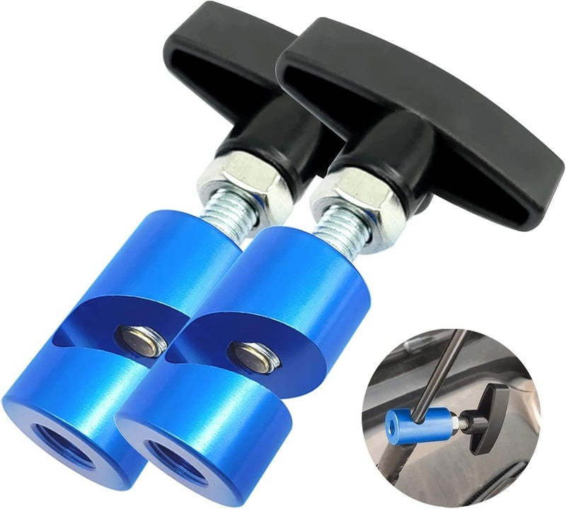 ZKTOOL 2PC Lift Support Clamp with Brass Core Protection - 2-in-1 Hood Strut Clamp and Spark Plug Caliper Tool - Image 1