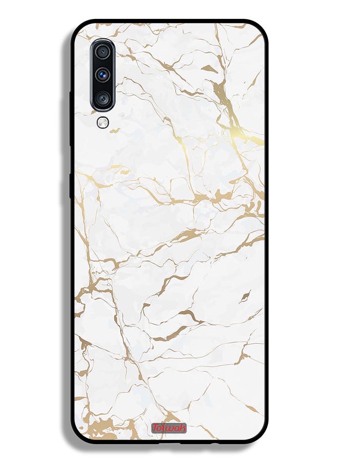 Tolwak Samsung Galaxy A70 Protective Case Cover Marble Pattern  - Image 1