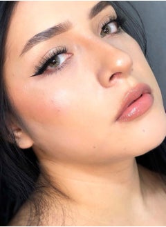 Unibling Polar Light Blue Grey Yearly Colored Contact Lenses, Unisex Cosmetic Contact Lenses, Enlargement Collection, Light Blue Grey, With Case  - Image 1