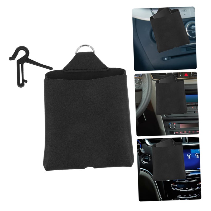 Car Vent Organizer Storage Bag For Sunglasses Pens Coins Black - Image 4