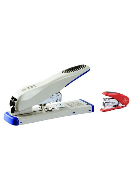 Kangaro Desk Essentials DS-23S13QL Half Strip Stapler All Metal Stapler | Standard Stapler With Quick Loading Mechanism | Sturdy & Durable For Long Time Use | Color May Vary, Pack of 1