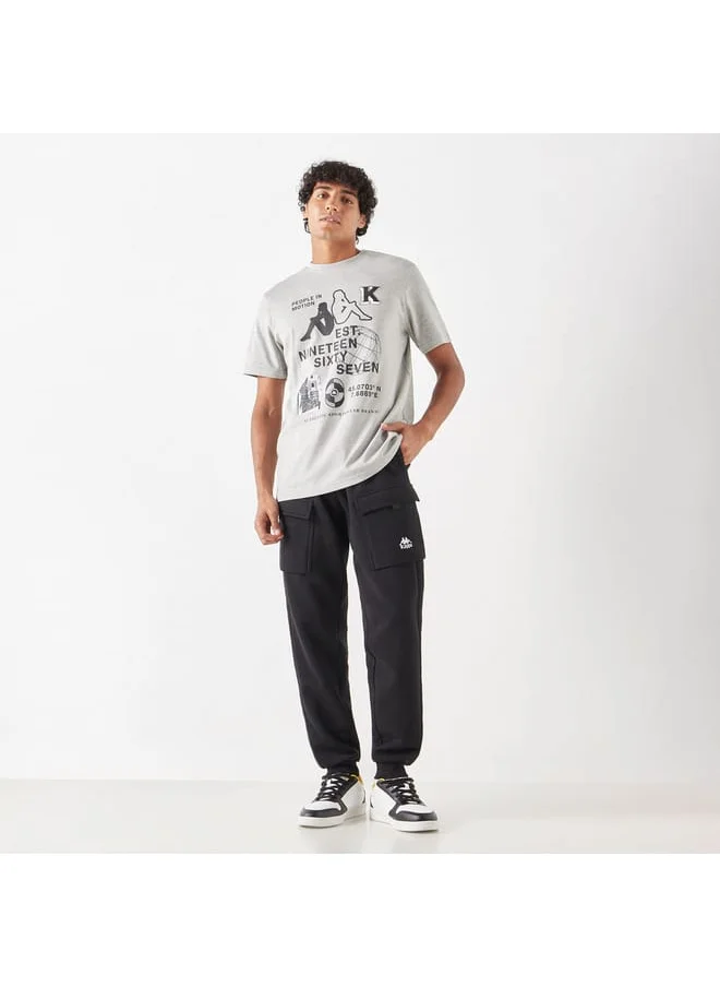 Kappa Kappa Graphic Print T-shirt with Short Sleeves