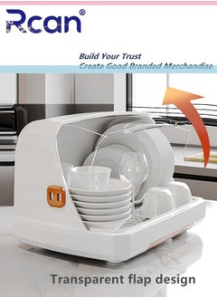 Rcan Baby Bottle Drying Rack with Dust Cover, Baby Tableware Drying Rack, Portable Kitchenware Storage Organizer, Pull-Out Tableware Storage Box with Drain Board, Kitchen Drain Box, for Baby Product  - Image 3