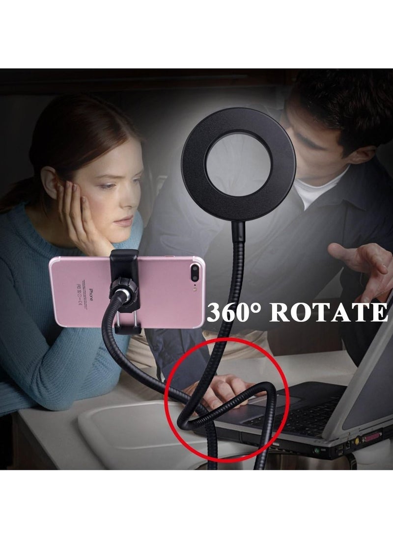 Generic - Light Stand for Live Stream, Selfie Ring Light with Webcam Mount for Logitech C925e, C922x, C930e,C922,C930,C920,C615 - Image 1