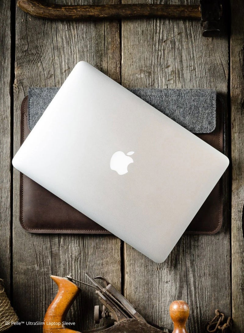 Dipelle Di Pelle™ UltraSlim Laptop Sleeve 11” | Premium PU Leather & Felt | Compatible with iPad Air 11” M2, iPad Pro 11” M4, iPad 10.9/10.2 | Slim & Stylish - Image 4
