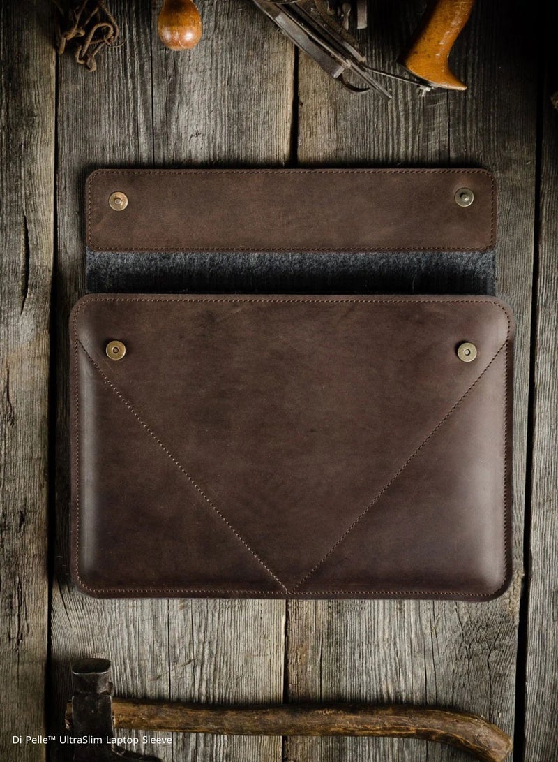 Dipelle Di Pelle™ UltraSlim Laptop Sleeve 11” | Premium PU Leather & Felt | Compatible with iPad Air 11” M2, iPad Pro 11” M4, iPad 10.9/10.2 | Slim & Stylish - Image 3