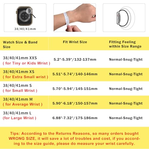 OMECKY Stretchy Braided Solo Loop Compatible with Apple Watch Band Series 9 8 7 6 5 4 3 38/40/41mm for Women Men, Cute Nylon Elastic Sport Strap for iWatch SE 1/2, XS Starlight - Image 2