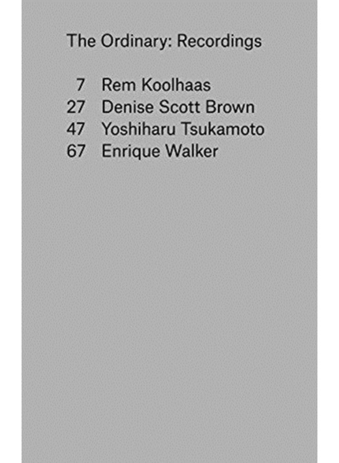 The Ordinary Recordings - Paperback