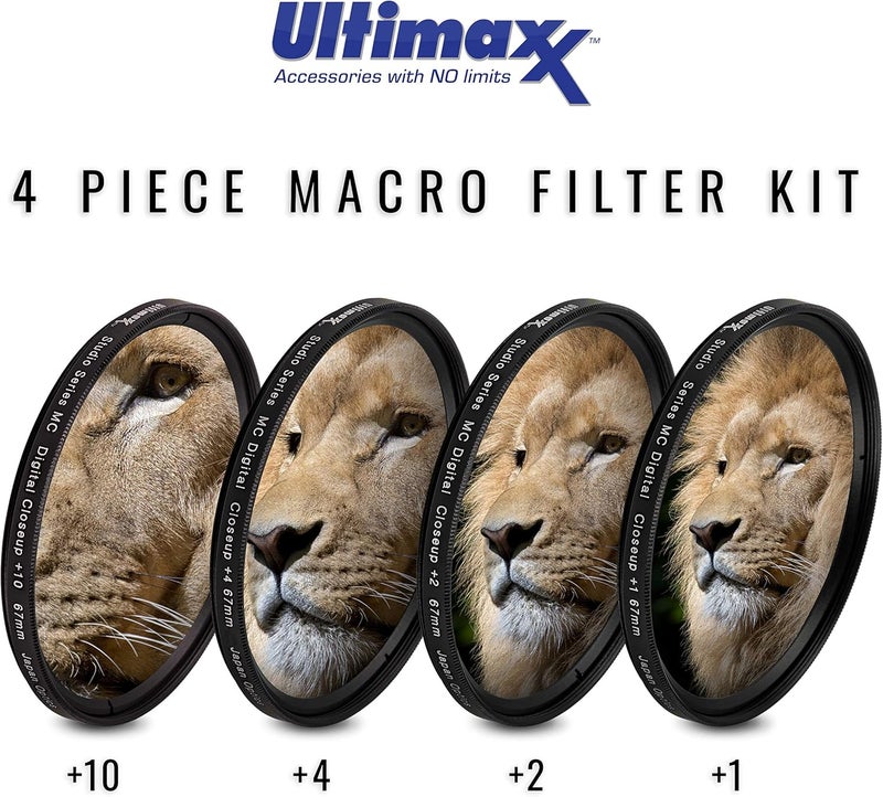 ألتيماكس 67MM Lens Accessory Kit - 6PC Gradual Color Filter + UV CPL FLD Filter + Macro Close Up Set (+1 +2 +4 +10) - Image 5