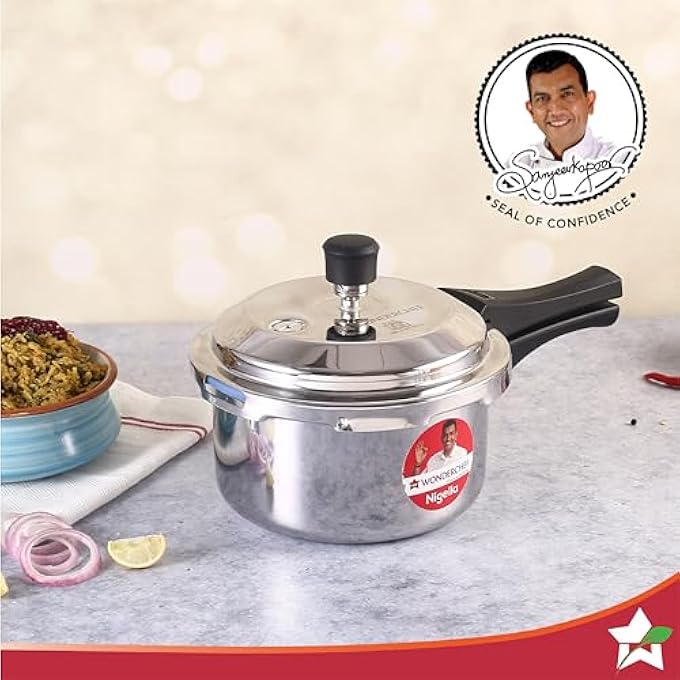 Wonderchef Nigella TriPly Outer Lid Pressure Cooker 3L 5 Years Warranty - Image 2