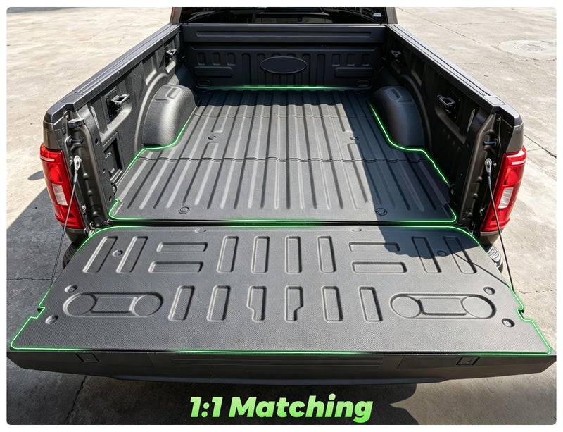 AAGDD Truck Bed Mat&Tailgate Mat for Ford F-150 2015-2020 Not for Work Surface or Pro Access Tailgate,All Weather Protection TPE Tailgate Liner Accessories(Not fit Drop-in Liners) - Image 5
