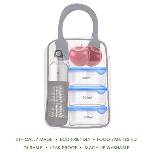 EcoRight Eco Right Lunch Bags for Women & Men, Insulated Lunch Bag for Kids, Tiffin Bag for Women with Bottle Holder & Pocket - Image 2