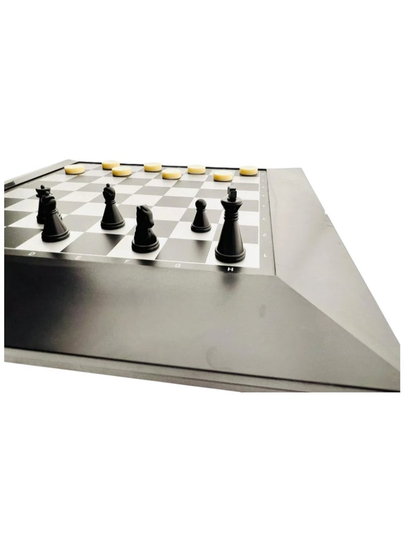 صندوق العاب مجموعة الشطرنج مع لوحة ألعاب السفر المغناطيسية القابلة للطي - Image 2