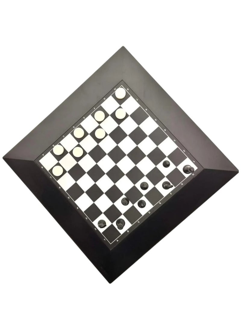 صندوق العاب مجموعة الشطرنج مع لوحة ألعاب السفر المغناطيسية القابلة للطي - Image 4