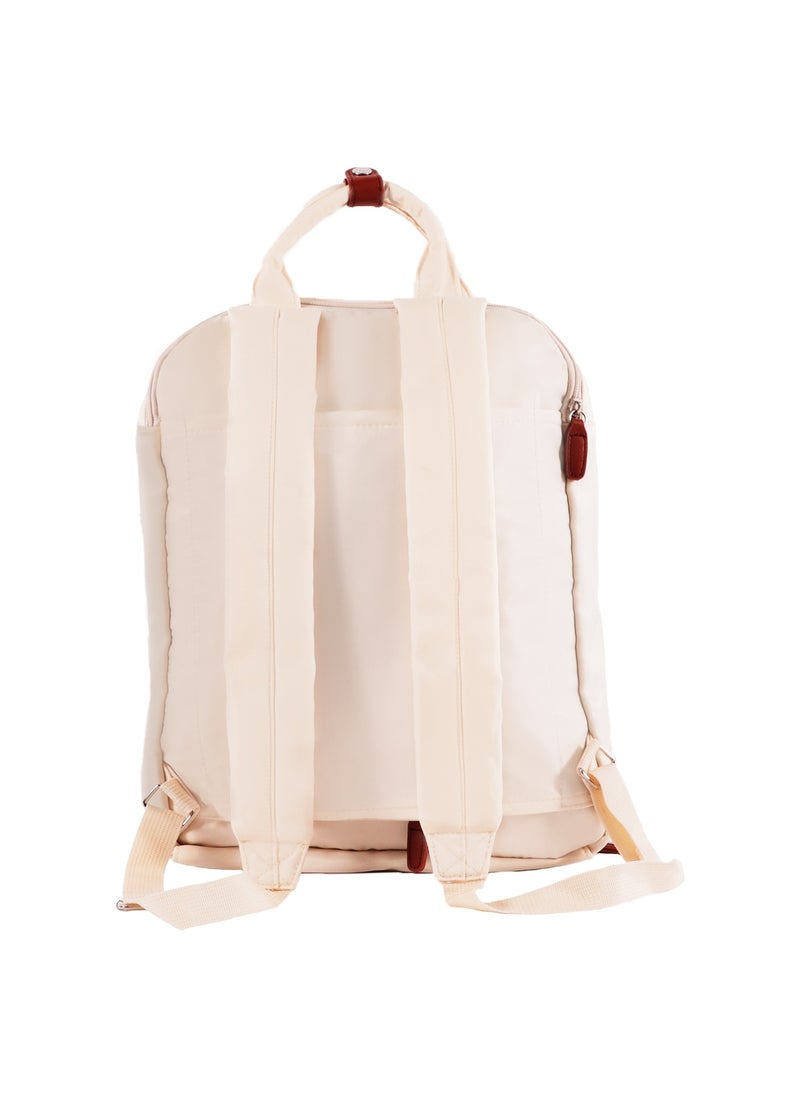 Biggdesign Biggdesign Cats Laptop Backpack for Women, Waterproof Work Bag with Laptop Compartment, Travel Backpack with Luggage Sleeve, School Computer Backpack, 15 Inch Laptop and Notebook, Anti-Theft, White  - Image 3