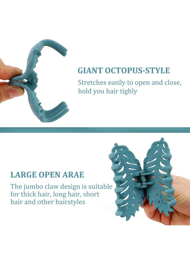 AMCAMI Hair Accessories for Women - 8 Pack Trendy Banana Clips for Thick Hair, 3.7 inch Non-slip Large Strong Hold Jaw Clips - Image 4
