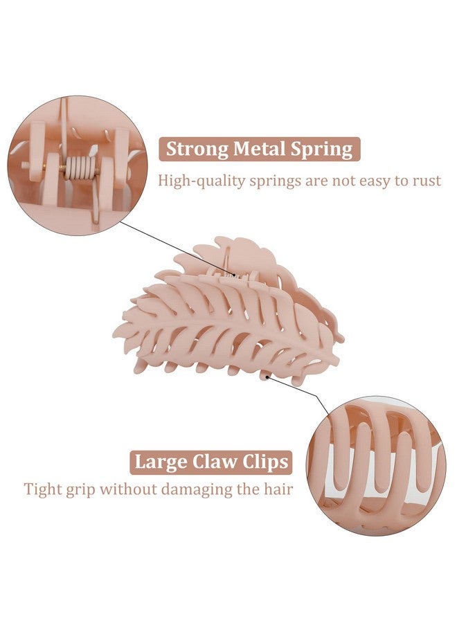 AMCAMI Hair Accessories for Women - 8 Pack Trendy Banana Clips for Thick Hair, 3.7 inch Non-slip Large Strong Hold Jaw Clips - Image 3