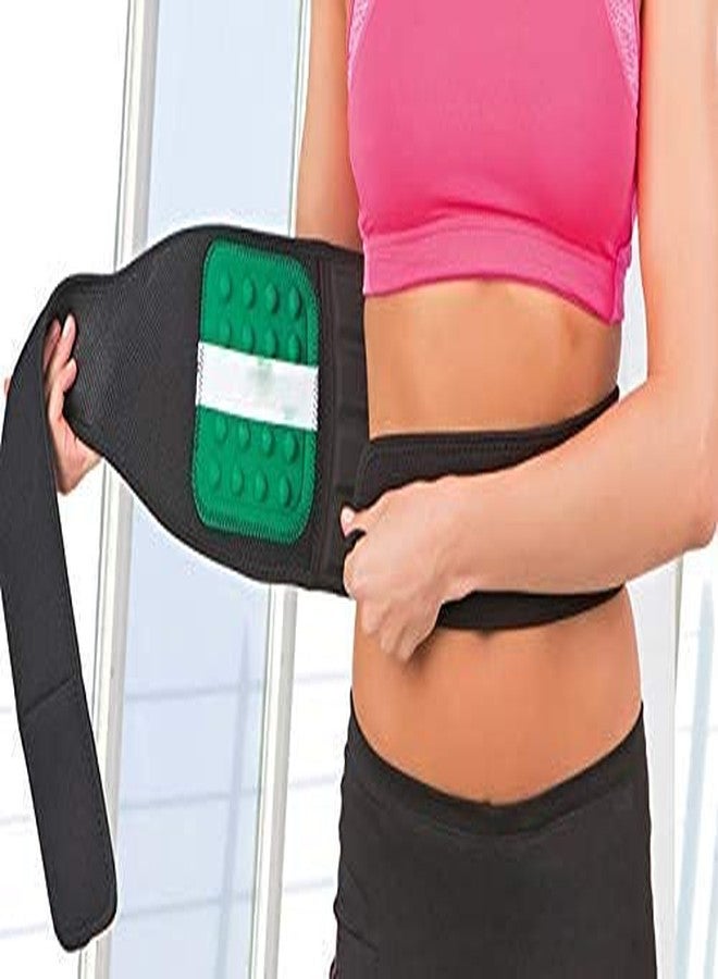 PRISO Adjustable & Best Material Elastic Infrared Magnetic Therapy for Lower Back Pain Relieve and Injury Prevention Absorb Sweat Lumbar Brace Waist Support Breathable Belt for Man And Woman. - Image 2