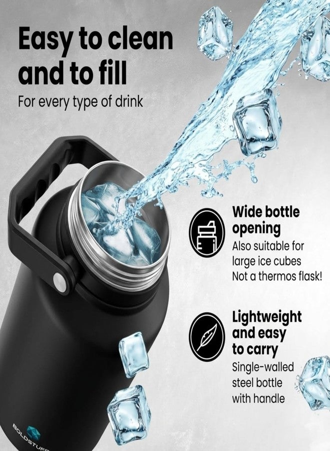 BOLDSTUFF Insulated Water Bottle 3000ml, Hot Water Bottle, Thermosteel Water Bottles for Travel, Home, Office, School, Gym, Adults, ISI Certified Water Bottle 12+ Hr Hot and 18+ Hr Cold, Black - Image 5