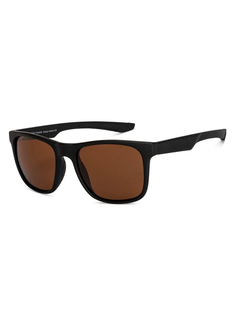 فينسينت تشيس VINCENT CHASE EYEWEAR By Lenskart | Full Rim Wayfarer Branded Latest and Stylish Sunglasses | Polarized and 100% UV Protected | Men & Women | Large | VC S14461 (Color:-Black)-Pack of 1