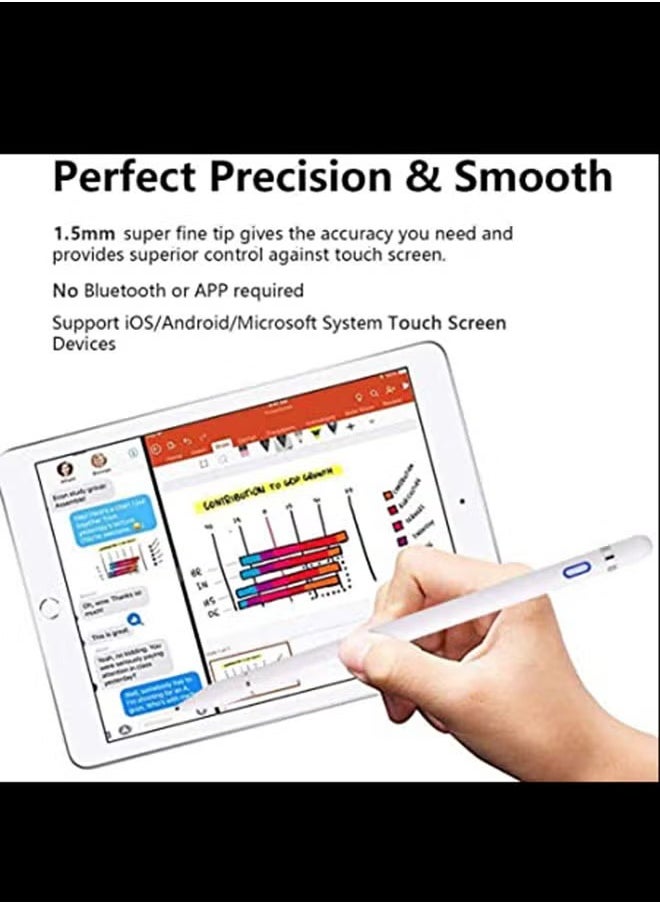 PROMASS - Capacitive Stylus Pen For Apple iPad Pro White - Image 1