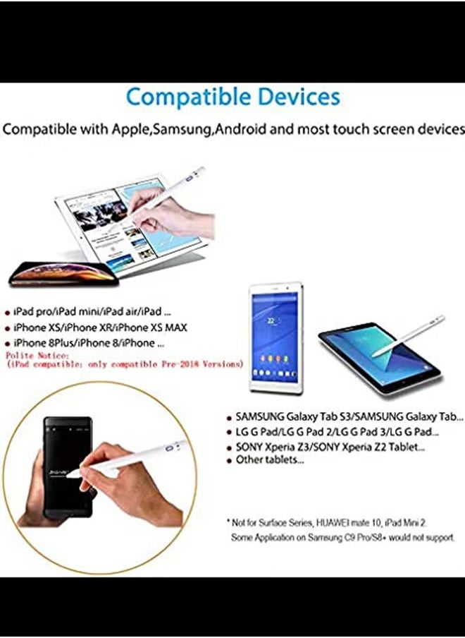 PROMASS - Capacitive Stylus Pen For Apple iPad Pro White - Image 1