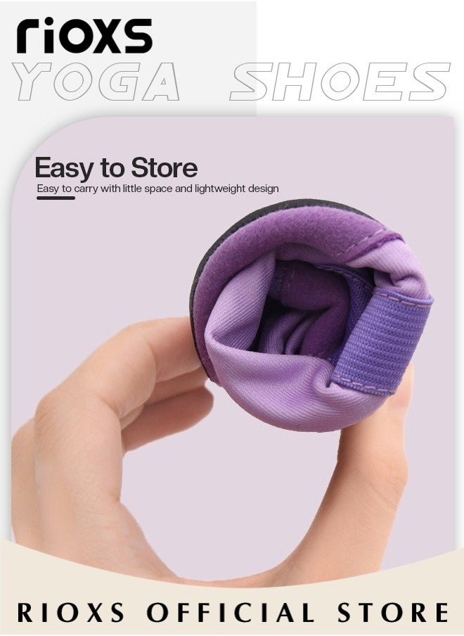RIOXS - Womens Ballet Practice Shoes Yoga Shoes for Dancing Flats Yoga Flats for Dance and Exercises - Image 1